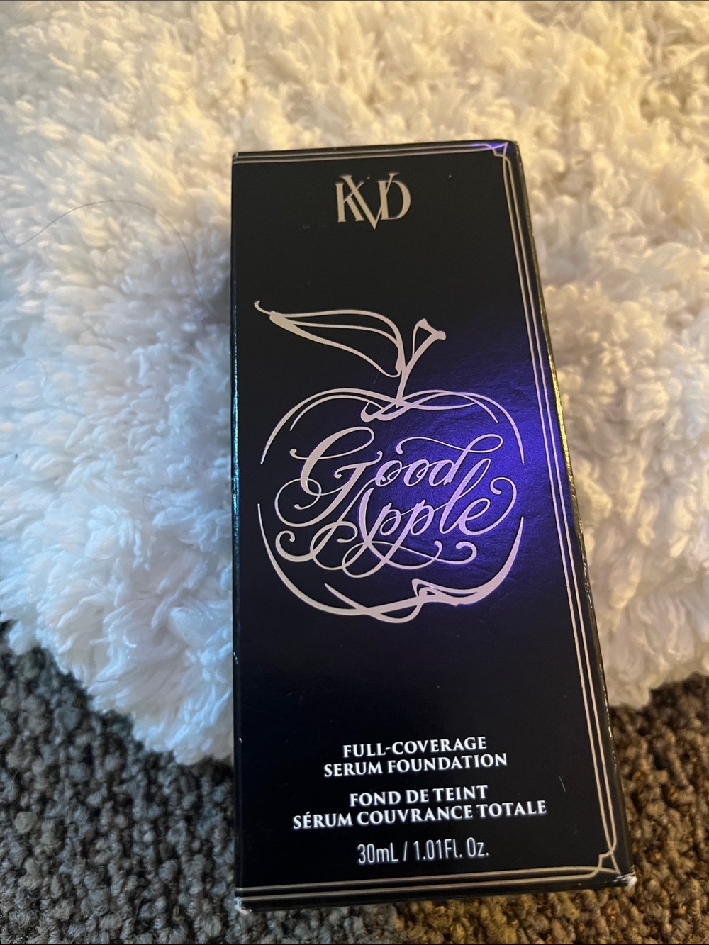 KVD Good Apple Full-Coverage Serum Foundation - Black Packaging Color in TAN 057